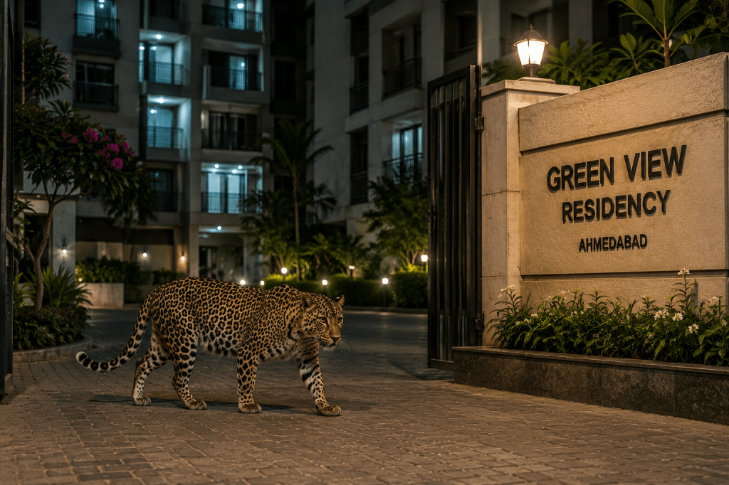 Leopard Enters Ahmedabad Housing Society, Rescue Operation&nbsp;Underway