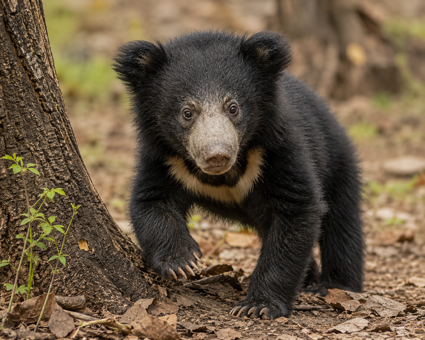 Abandoned and Injured Sloth Bear Cub Rescued from Bandhavgarh