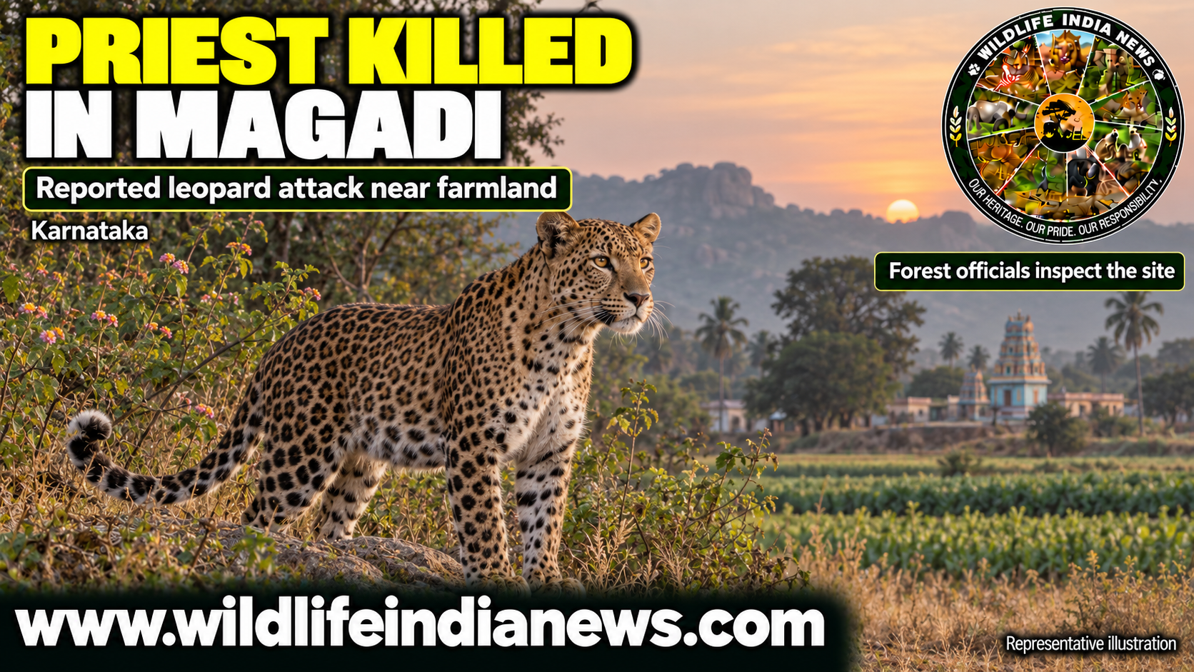 Temple Priest Killed in Reported Leopard Attack Near Magadi